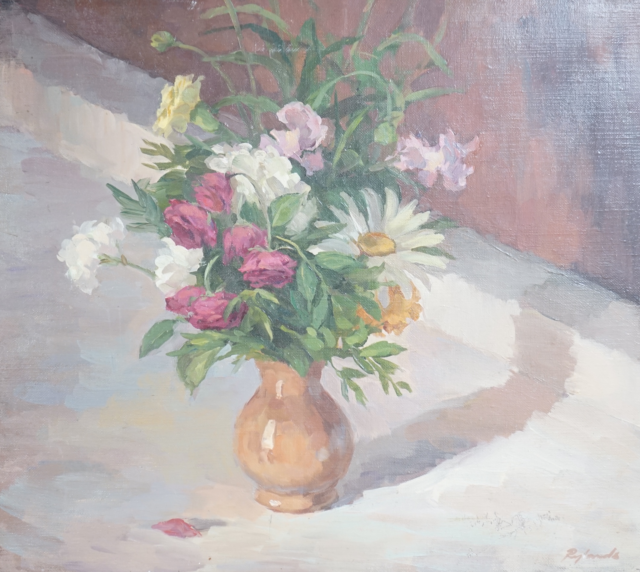 Charles Howson Bennett (1862-1940), oil on canvas, Still life of flowers, ‘Nature Study’, signed and dated 1910, details verso, together with a similar oil, one framed. Condition - poor to fair